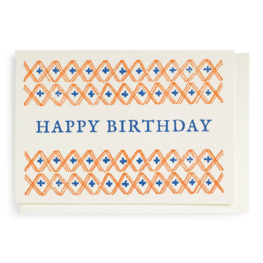 Pattern Happy Birthday | Notelet Card