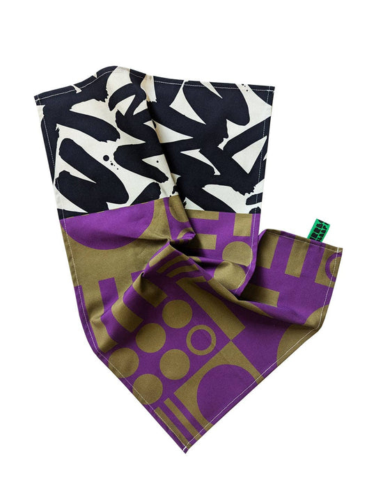 Organic Cotton Bold Geometric Tea Towels (made in UK)