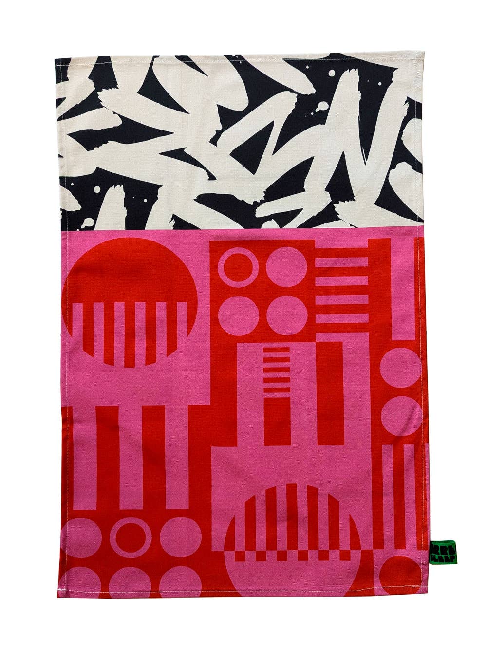 Organic Cotton Bold Geometric Tea Towels (made in UK)