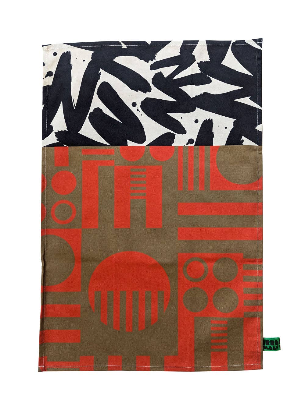 Organic Cotton Bold Geometric Tea Towels (made in UK)