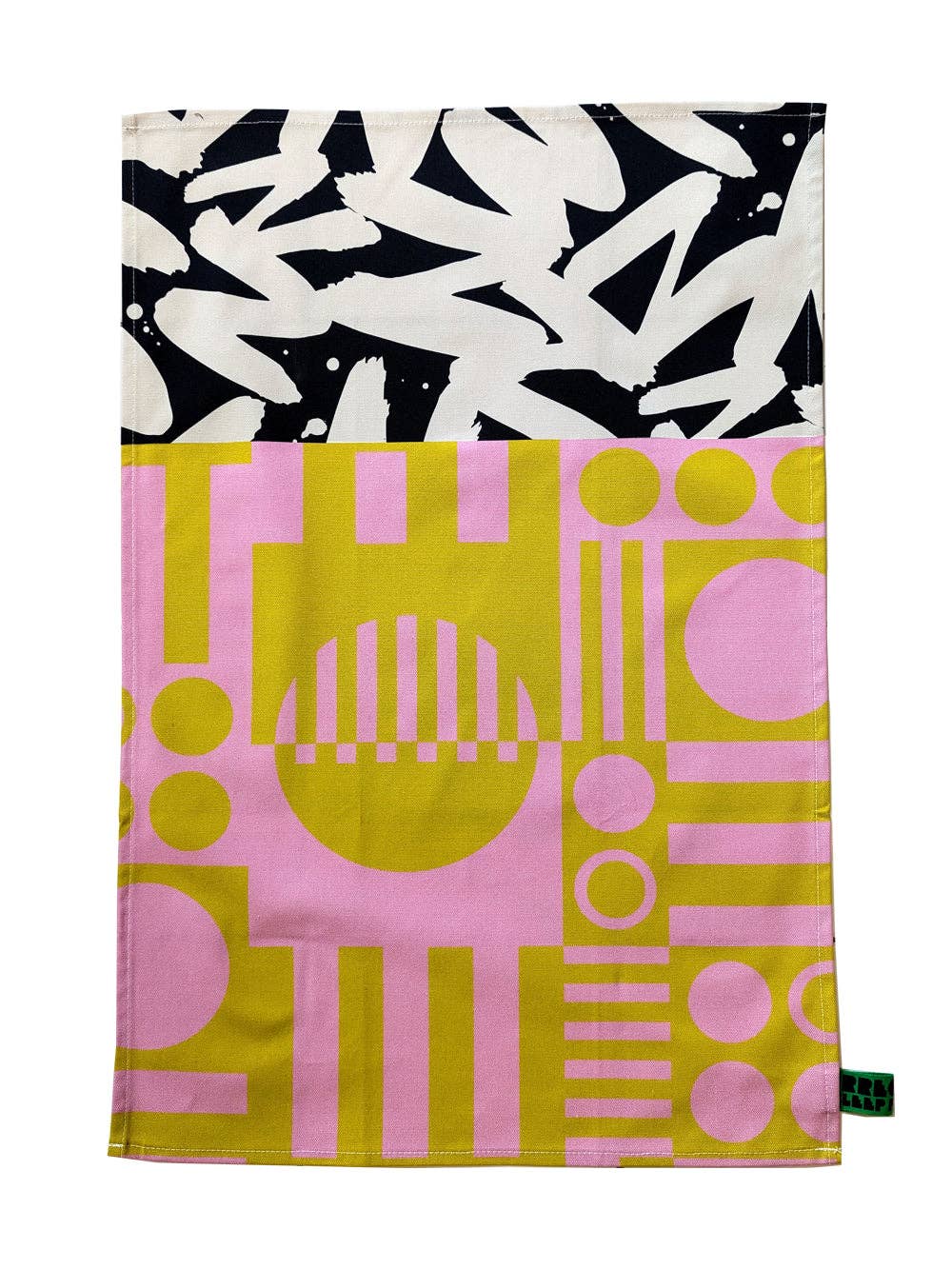 Organic Cotton Bold Geometric Tea Towels (made in UK)