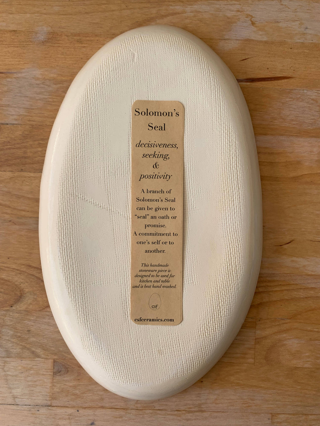 Oval Platter: Solomon’s Seal