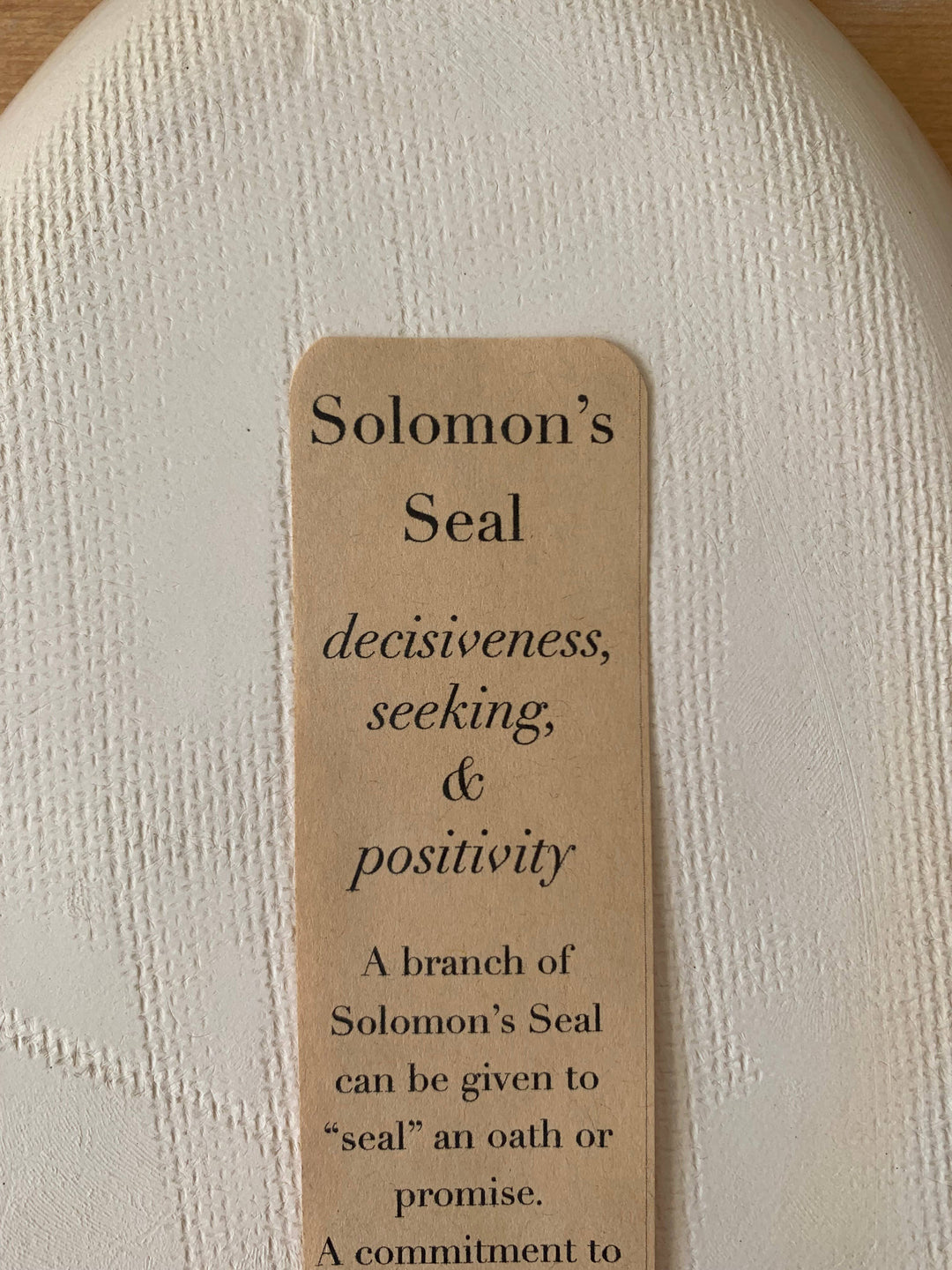 Oval Platter: Solomon’s Seal