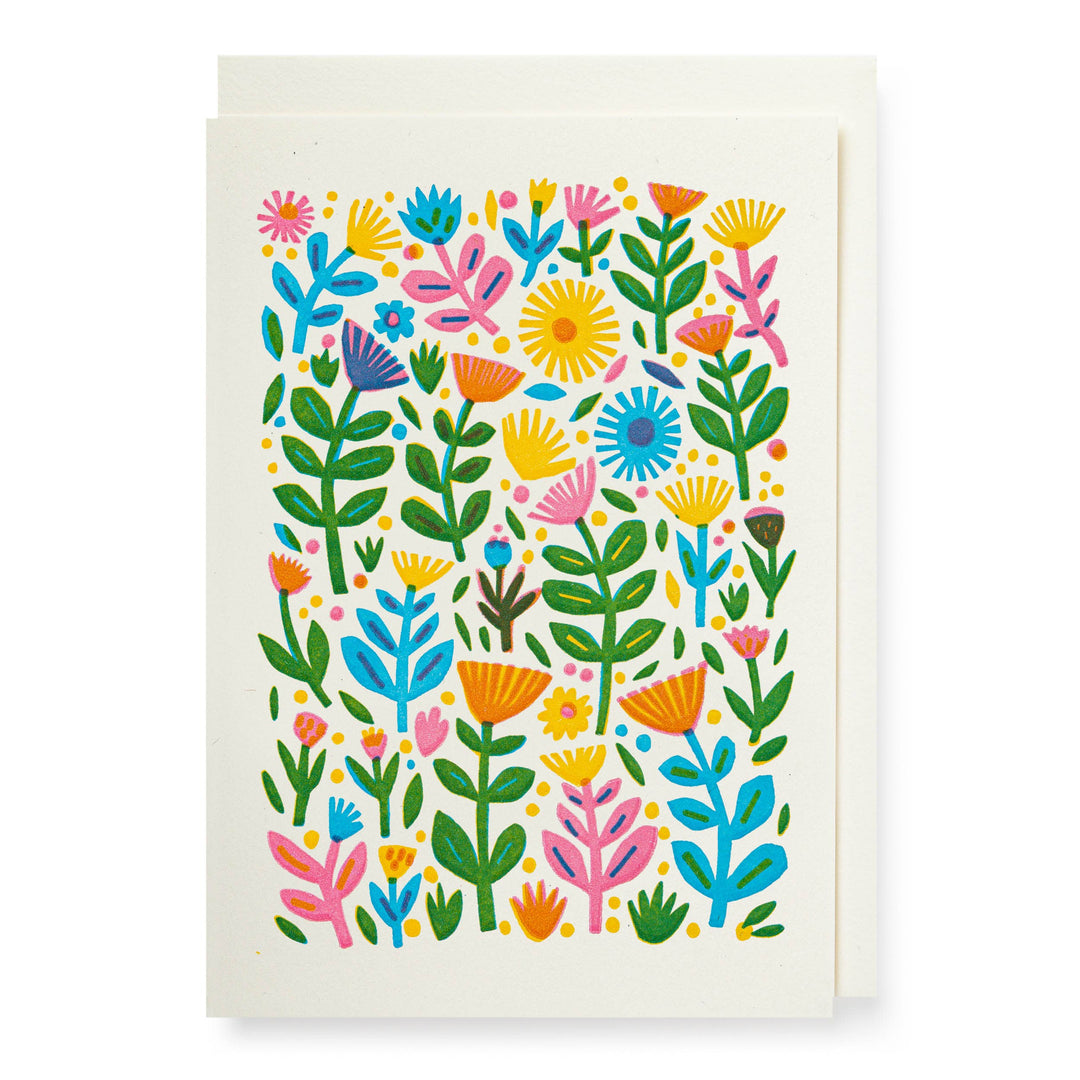 Flower Pattern  | Notelet Card