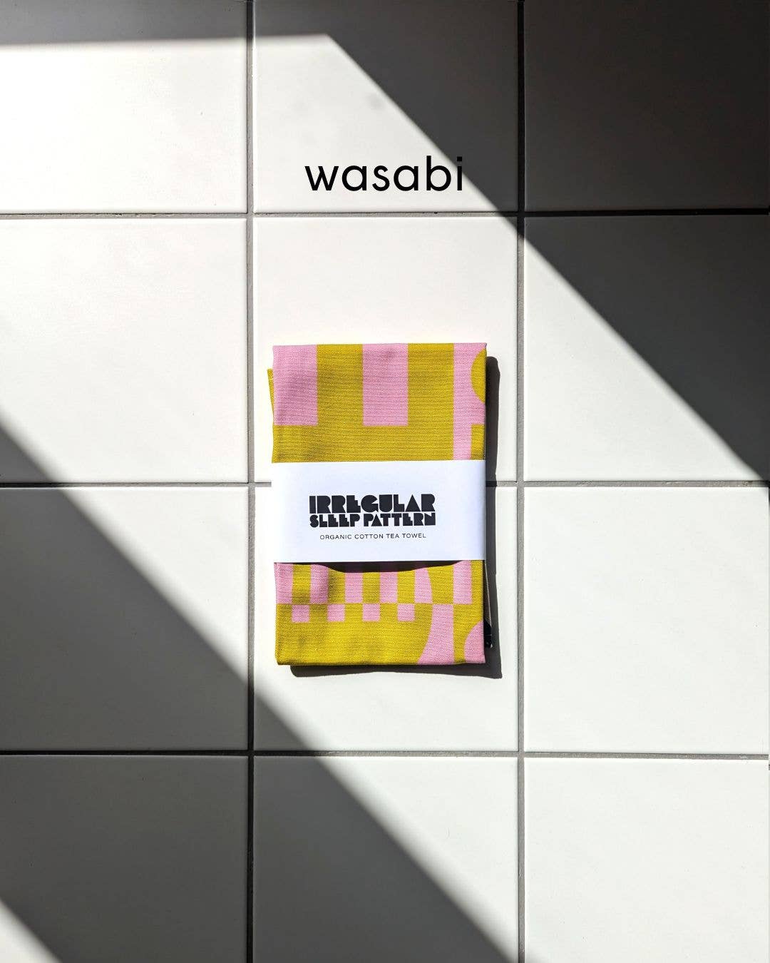 Organic Cotton Bold Geometric Tea Towels (made in UK)