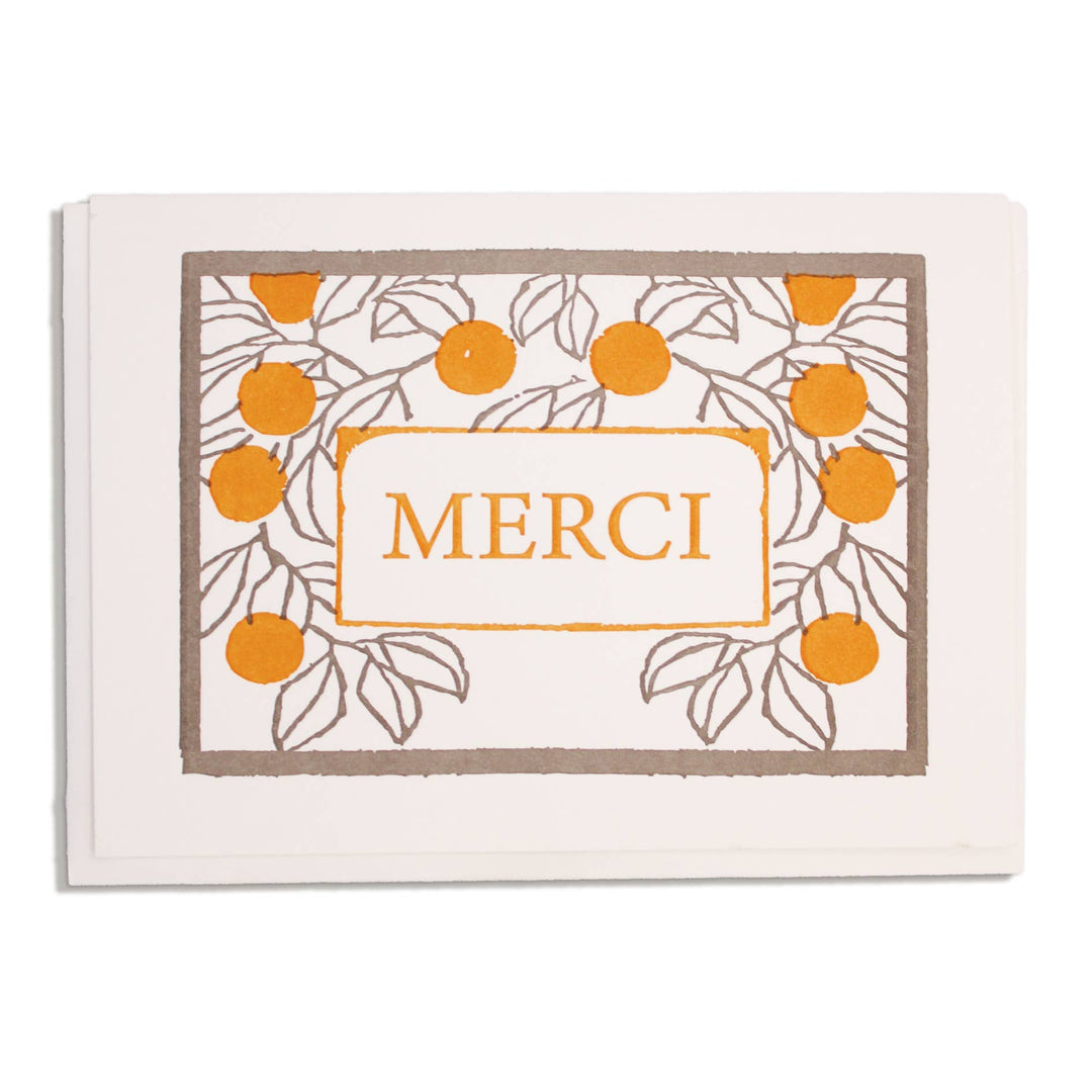 Merci Oranges | Notelet Card