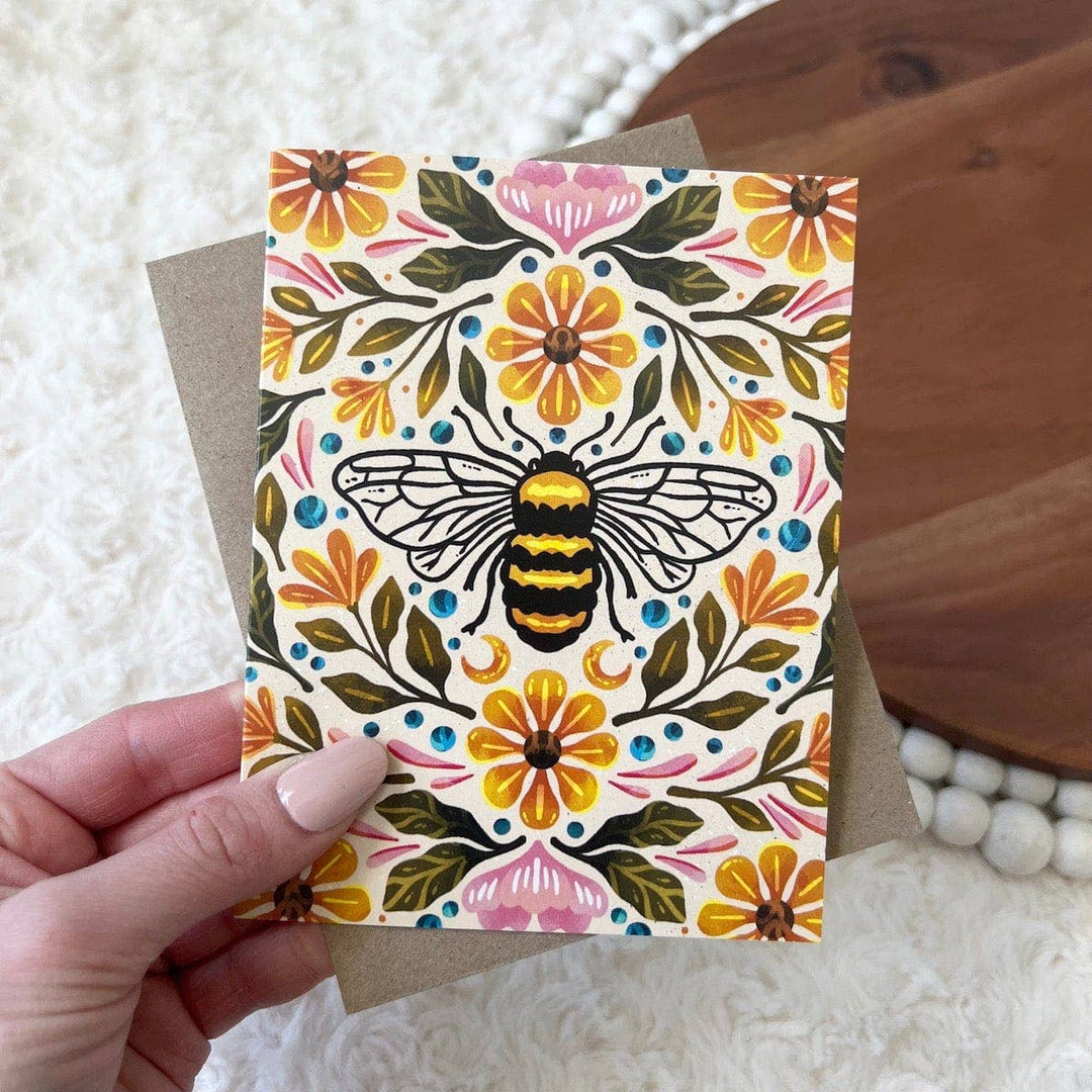 Bee & Floral | Greeting Card