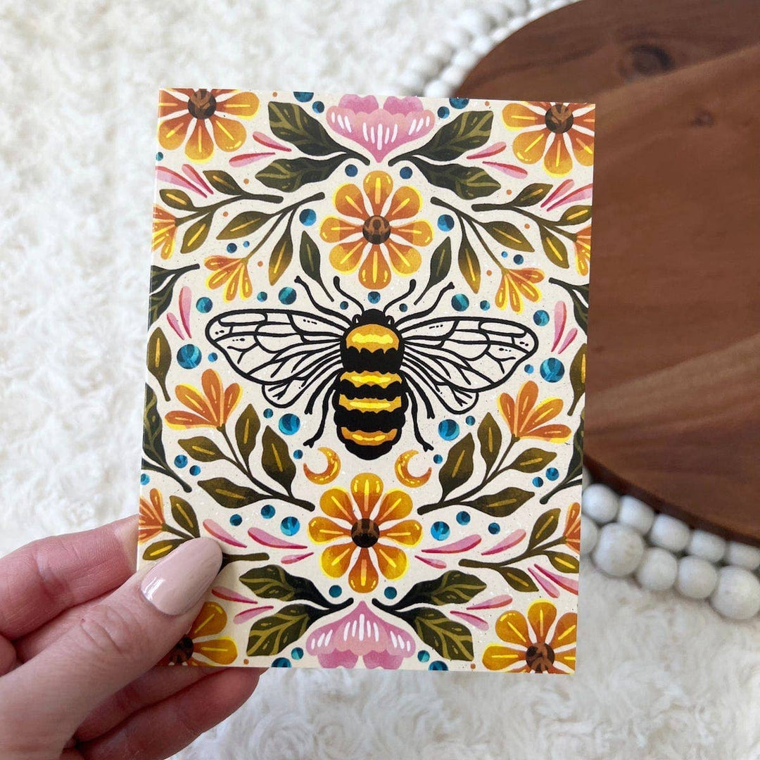 Bee & Floral | Greeting Card