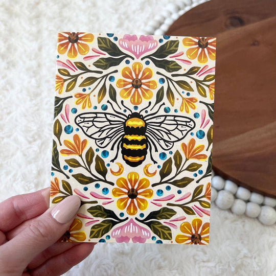 Bee & Floral | Greeting Card