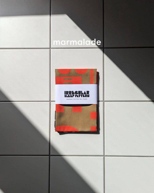 Organic Cotton Bold Geometric Tea Towels (made in UK)