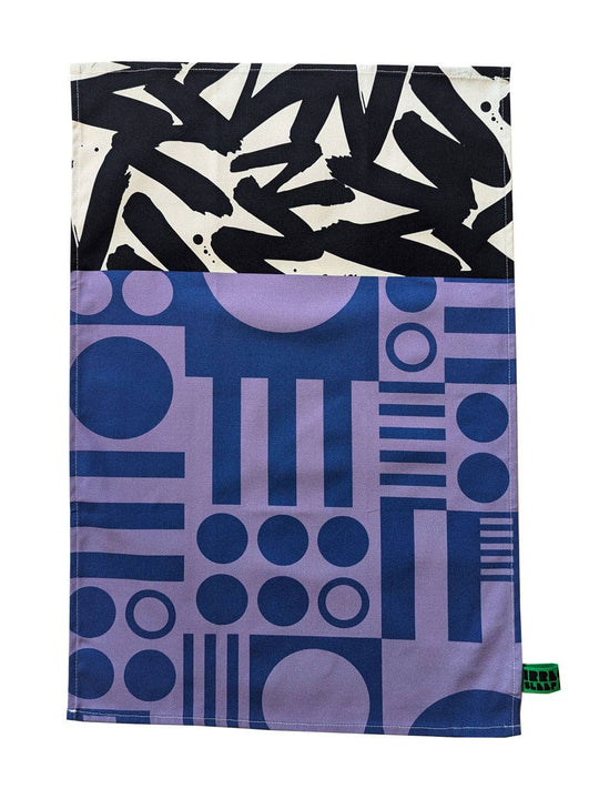 Organic Cotton Bold Geometric Tea Towels (made in UK)