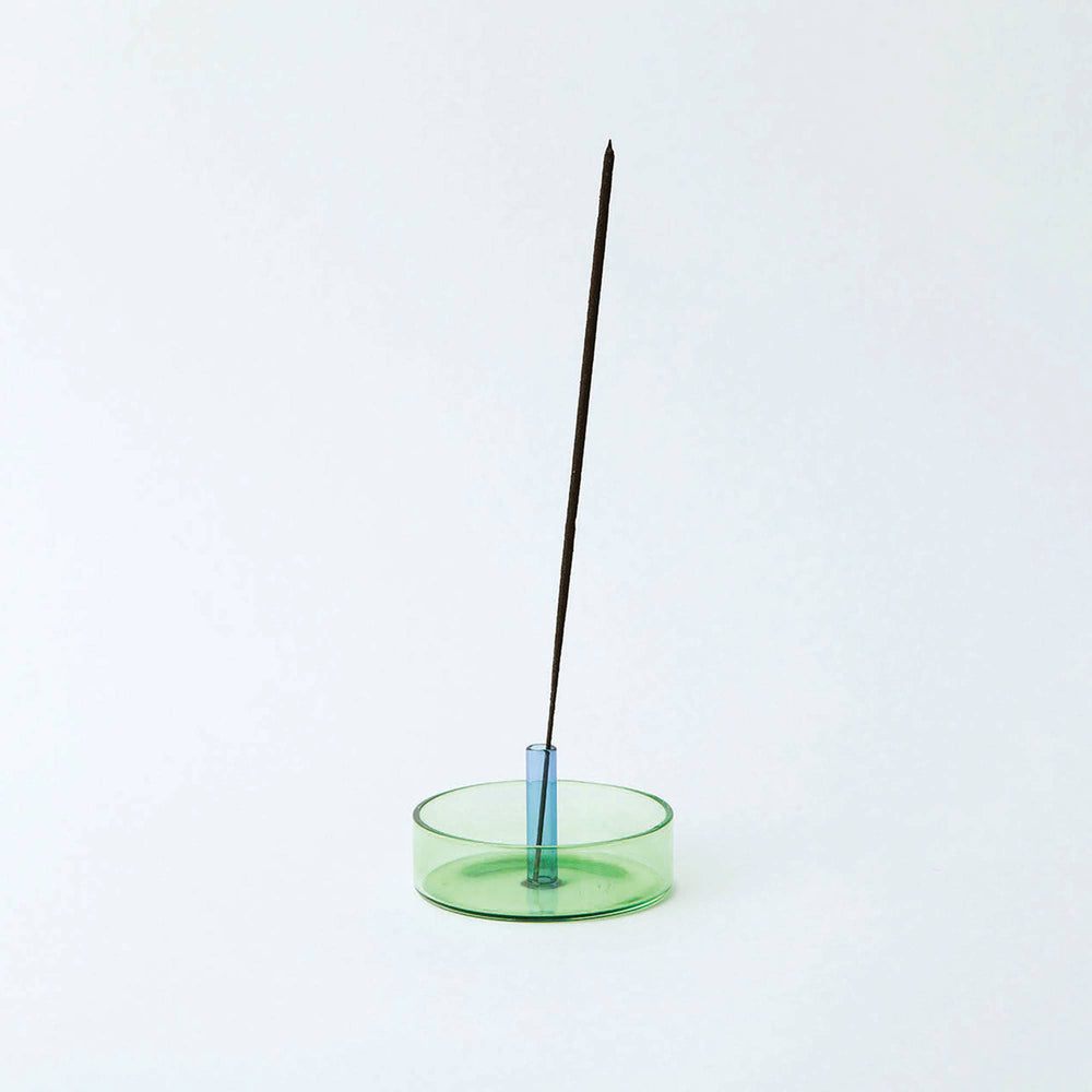 Duo Tone Glass Incense Holder