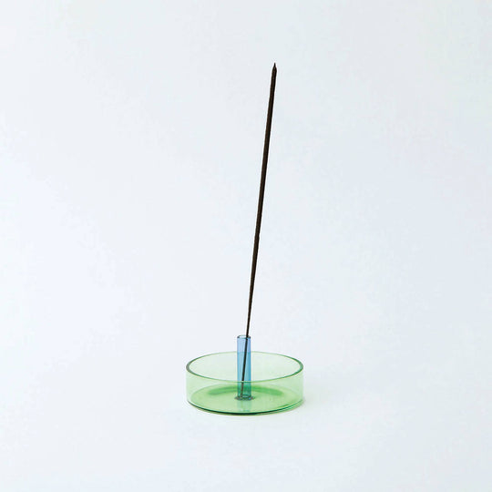 Duo Tone Glass Incense Holder