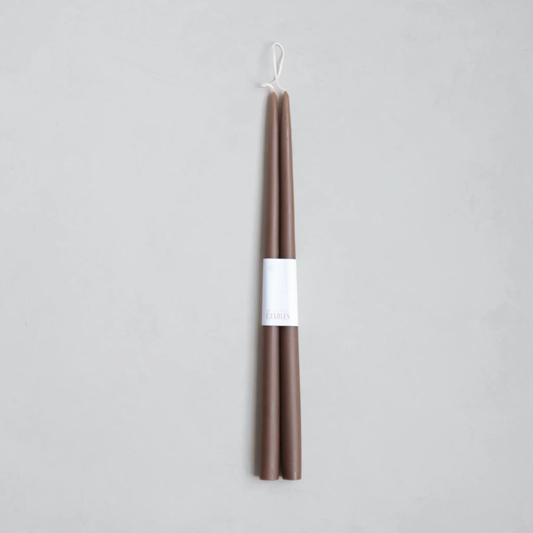 18 inch Peat dipped taper candles