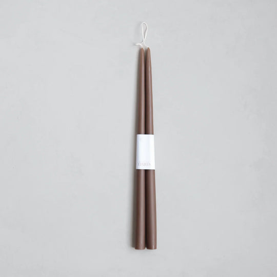 18 inch Peat dipped taper candles