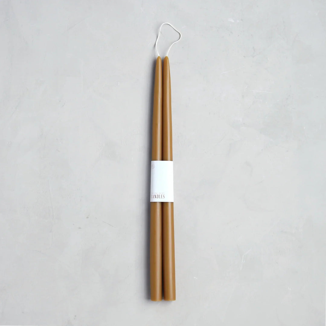 18 inch Miel dipped taper candles