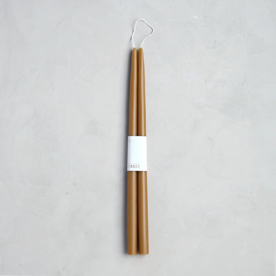 18 inch Miel dipped taper candles