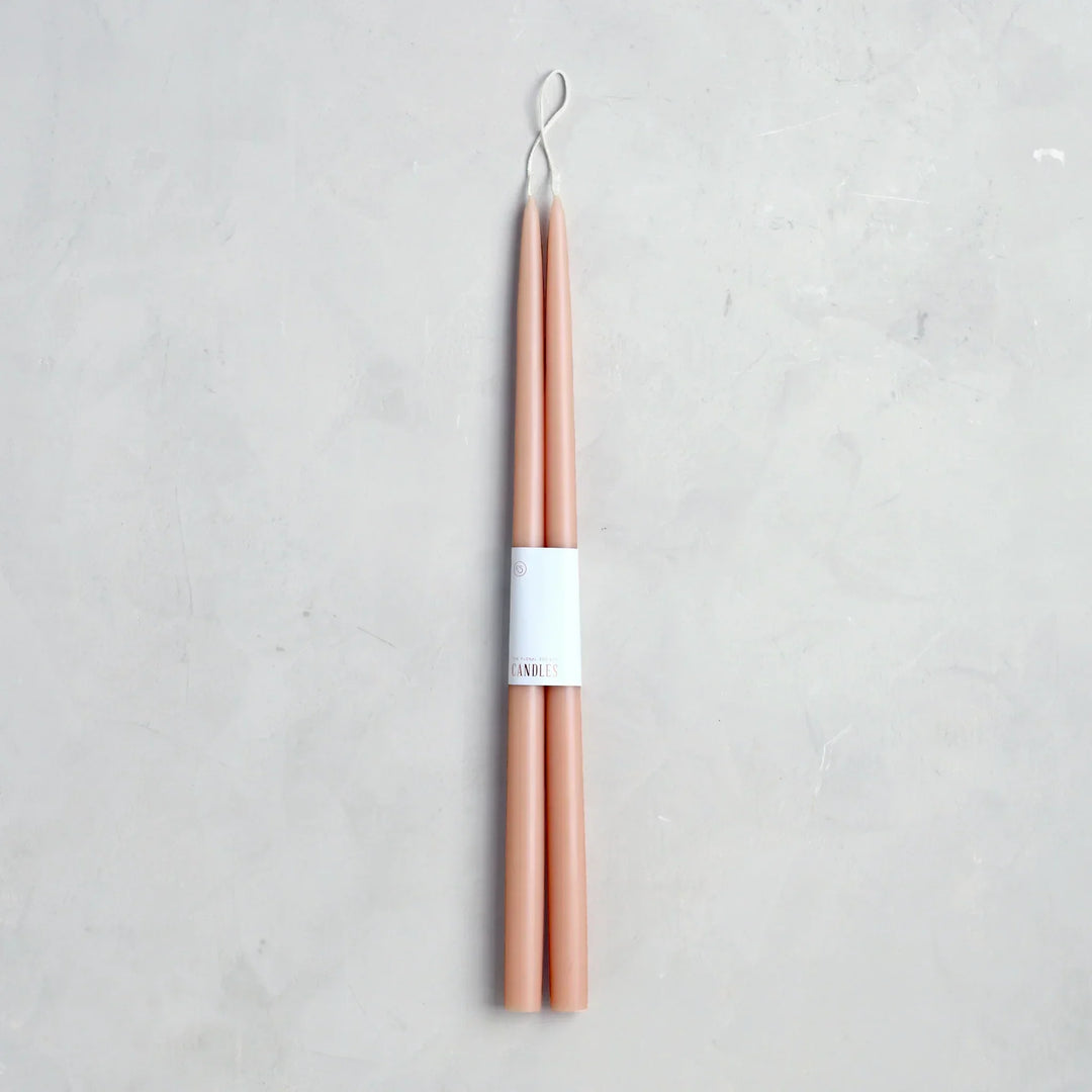 18 inch Petal dipped taper candles