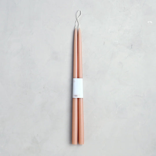 18 inch Petal dipped taper candles