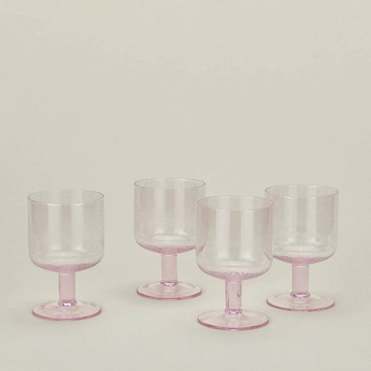 Cocktail Glass | Blush Seeded Stemware, set of 4