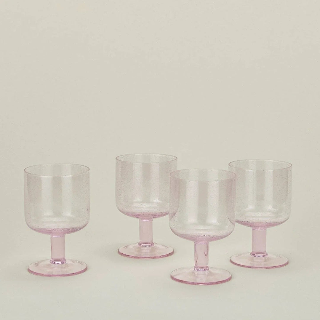 Hawkins New York blush seeded cocktail glasses