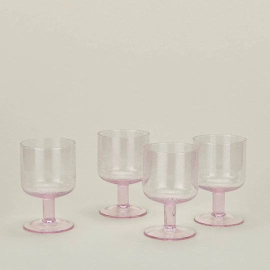 Hawkins New York blush seeded cocktail glasses