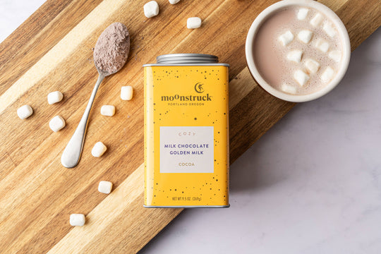 Cozy: Golden Milk Chocolate Hot Cocoa Tins