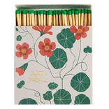Matches with floral design on the box