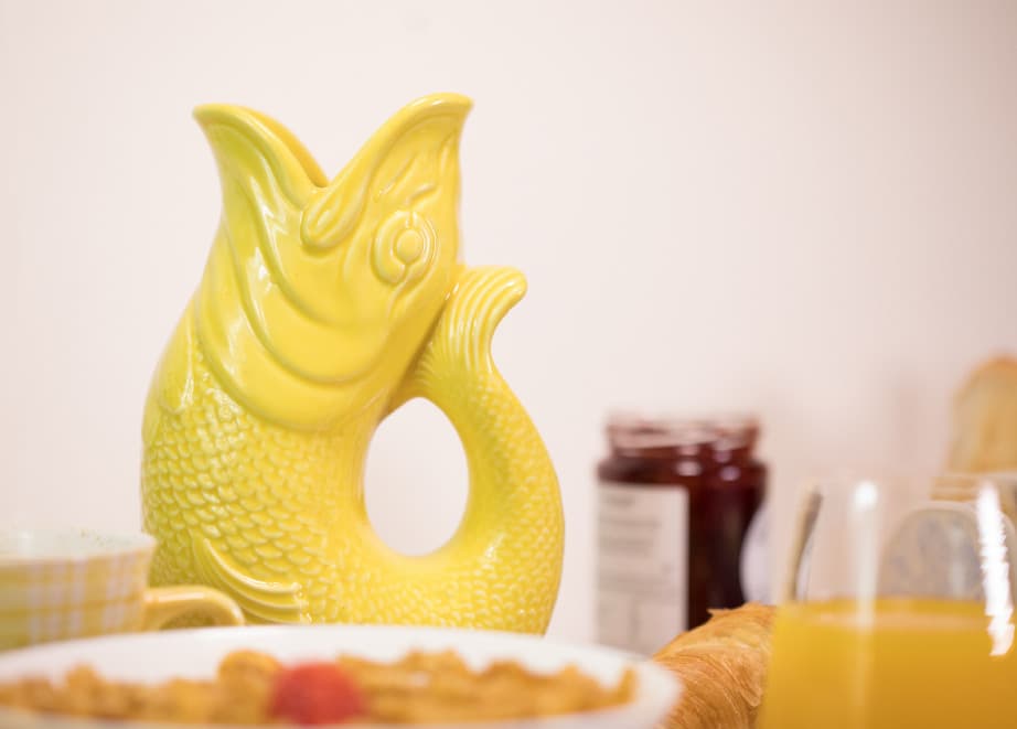Yellow Gluggle Jug