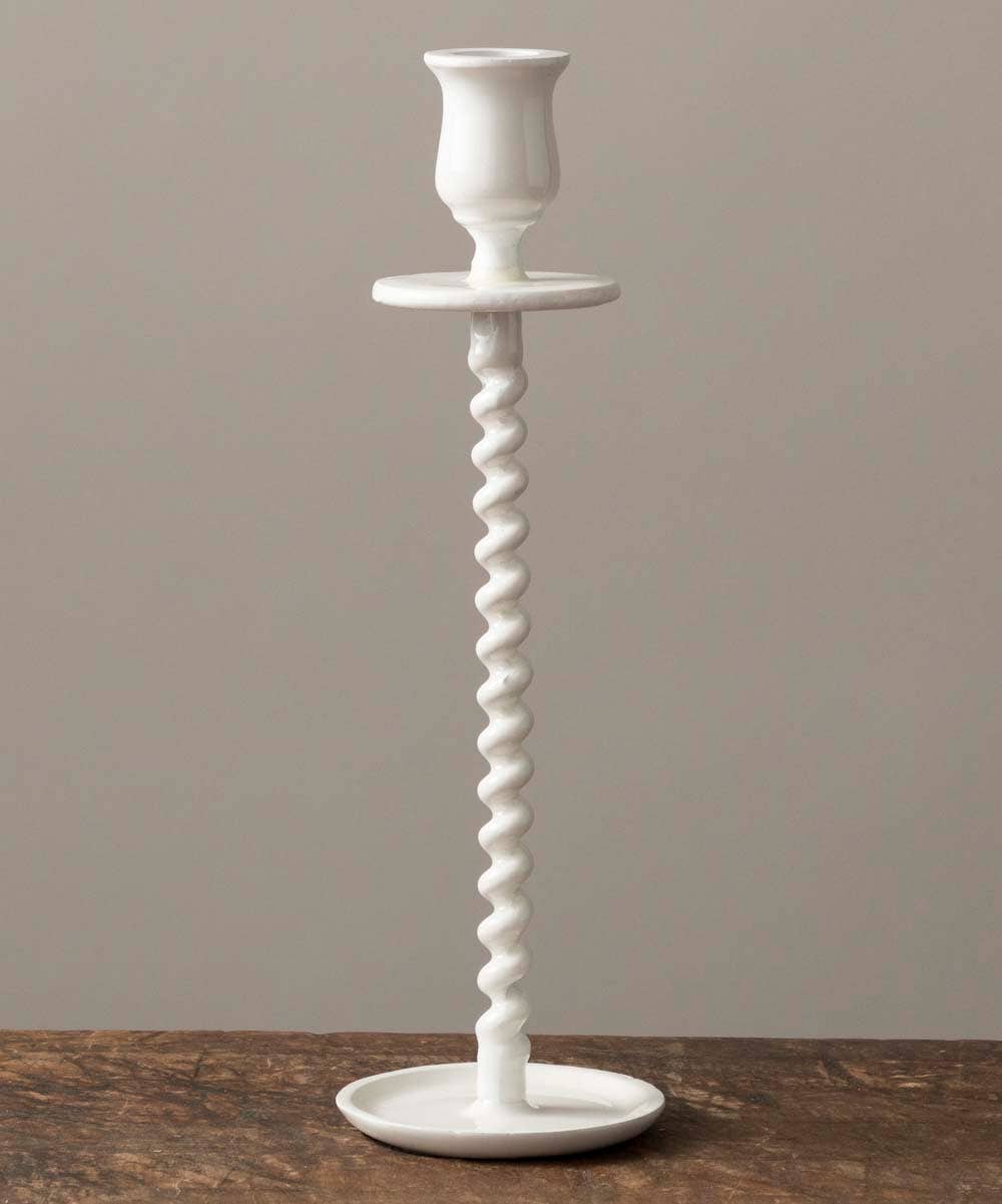 Corkscrew Taper Holder Off-White Large