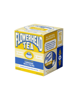 Picture of a yellow and blue box of 15 tea bags. The box is titled Chronic Wellness and marked caffeine free.
