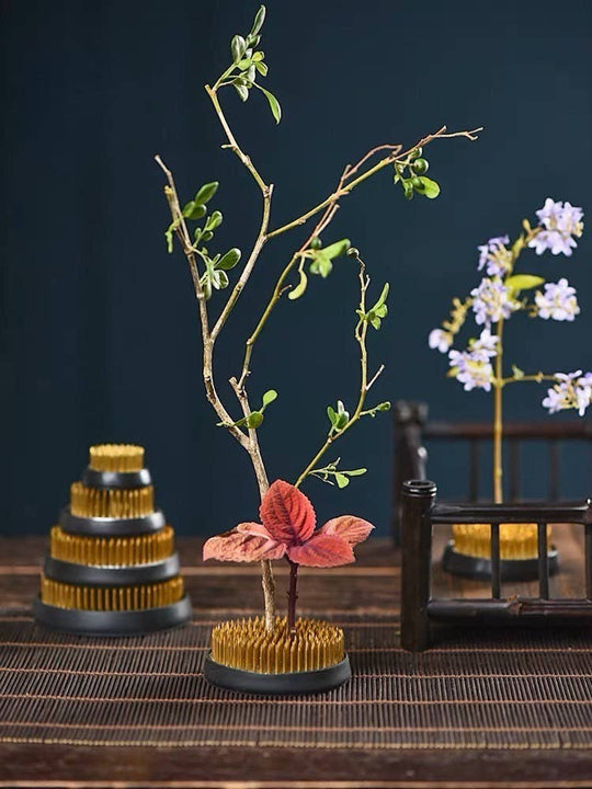 Gohobi Ikebana Kenzan Stainless Steel Flower Stand