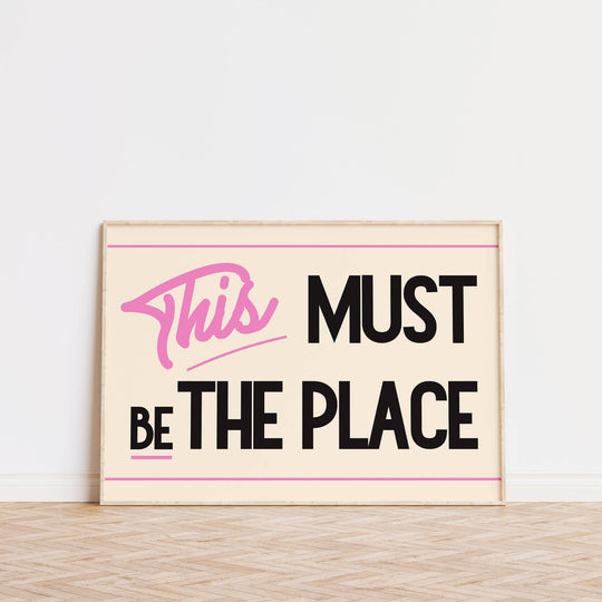 Print | This Must Be the Place Retro