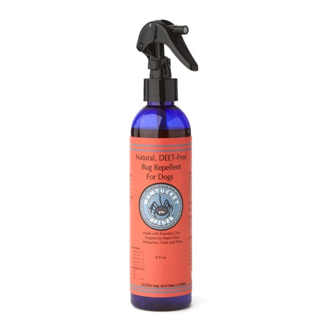 Natural DEET-free bug repellent spray for dogs with essential oils