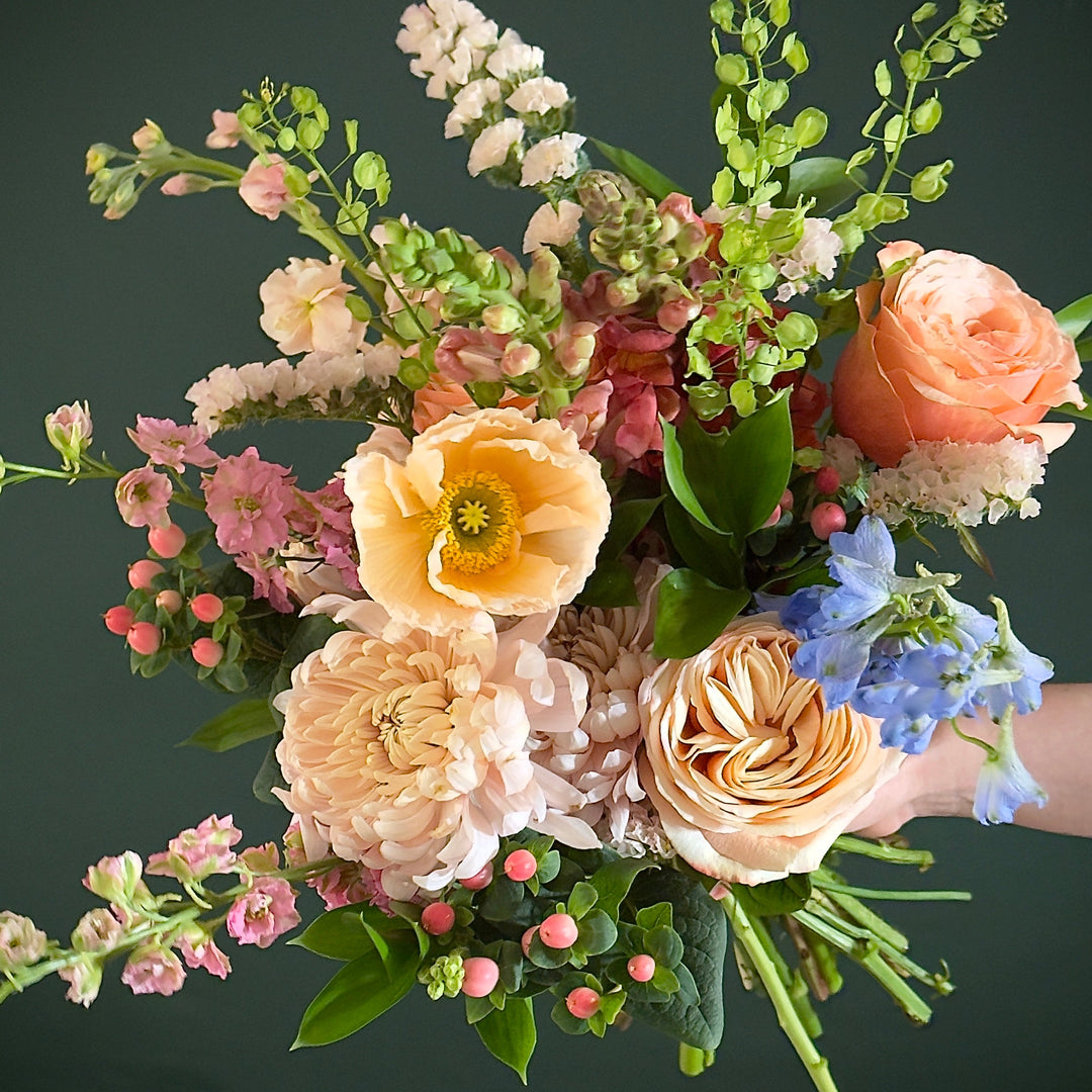 Bouquet of flowers with a dark background