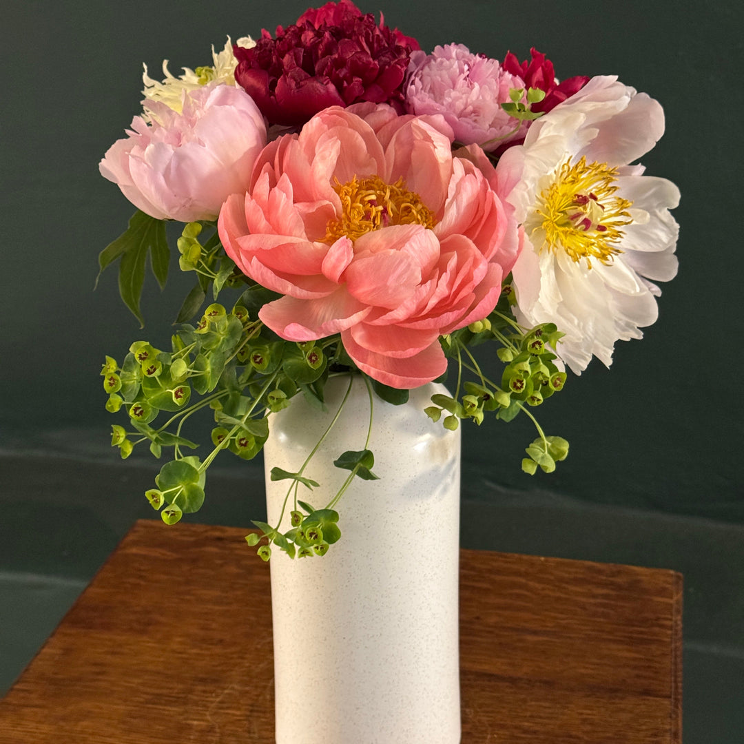 the peonies