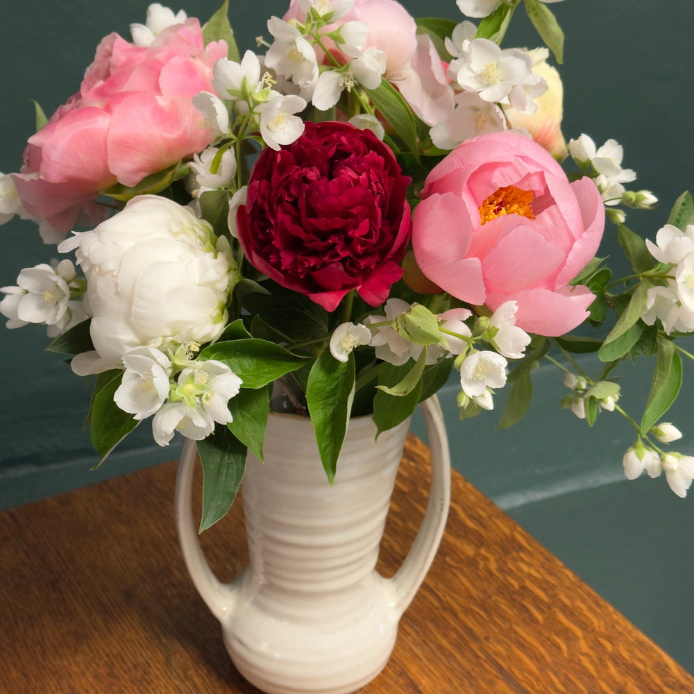 the peonies