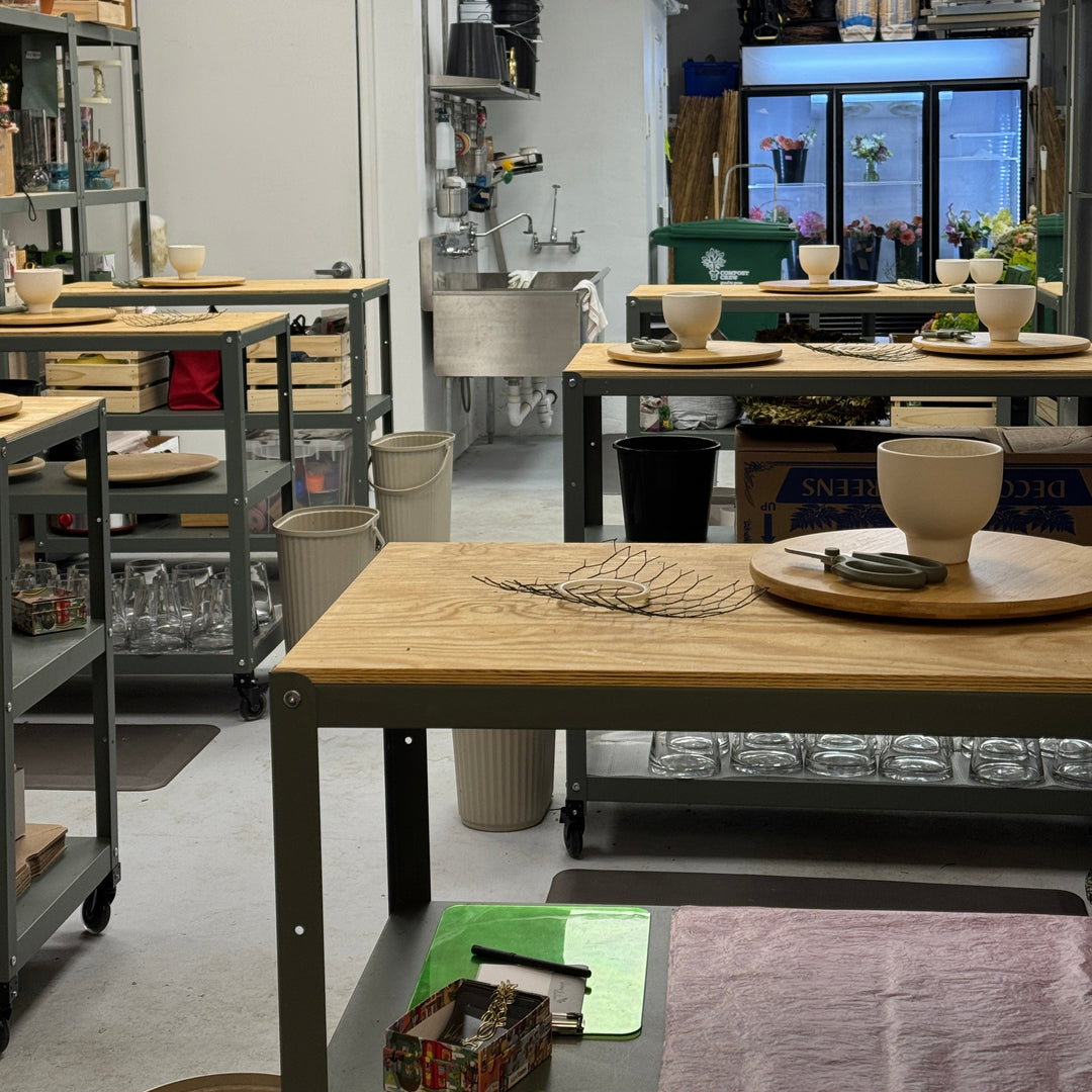 Modern interior design with a mix of furniture and decor elements.