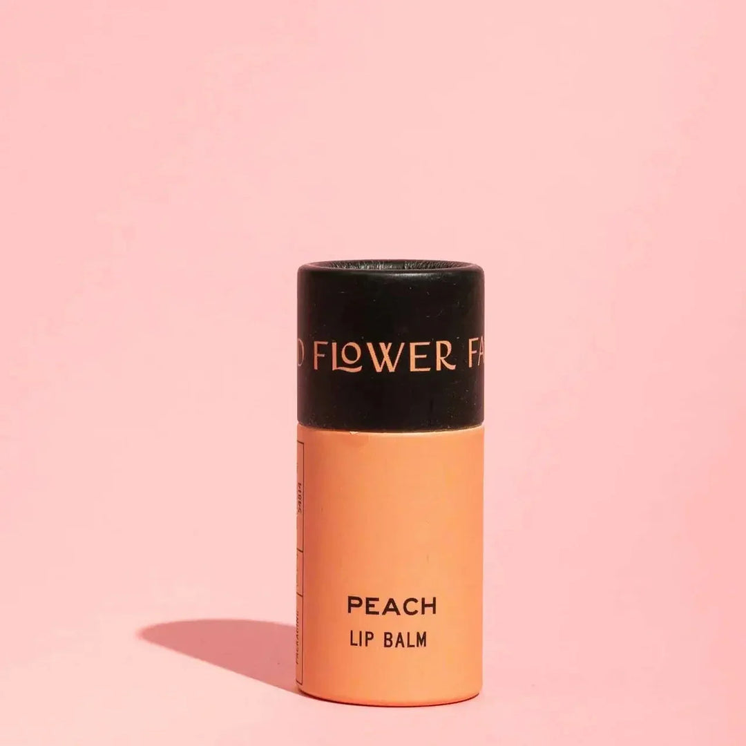 Good Flower Farm Peach organic lip balm
