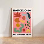 Flower Market Barcelona Print
