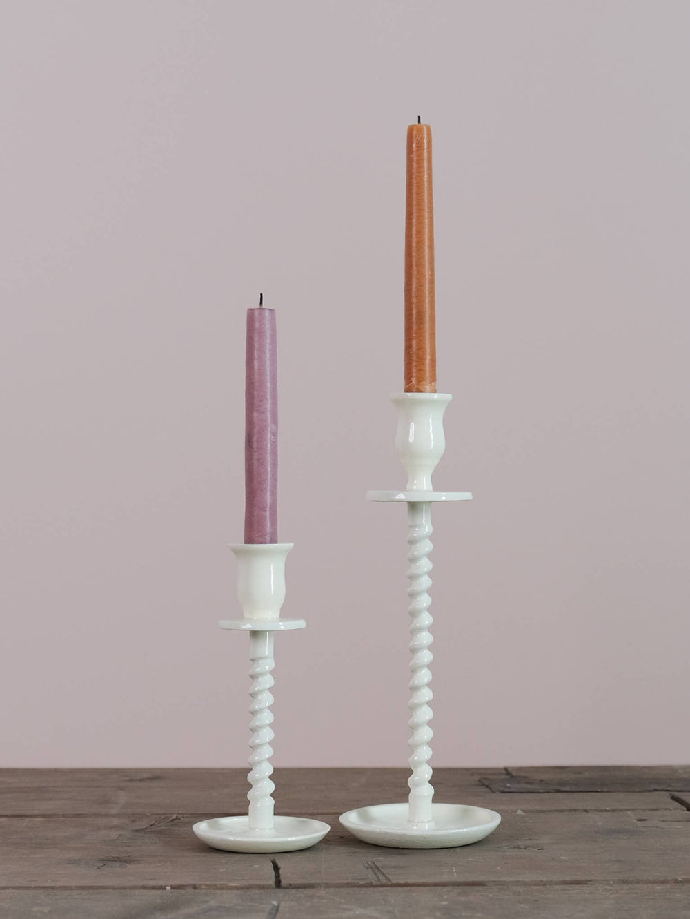 Corkscrew Taper Holder Off-White Large