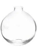 Clear glass vase for fresh floral arrangements, perfect for seasonal blooms and home decor.